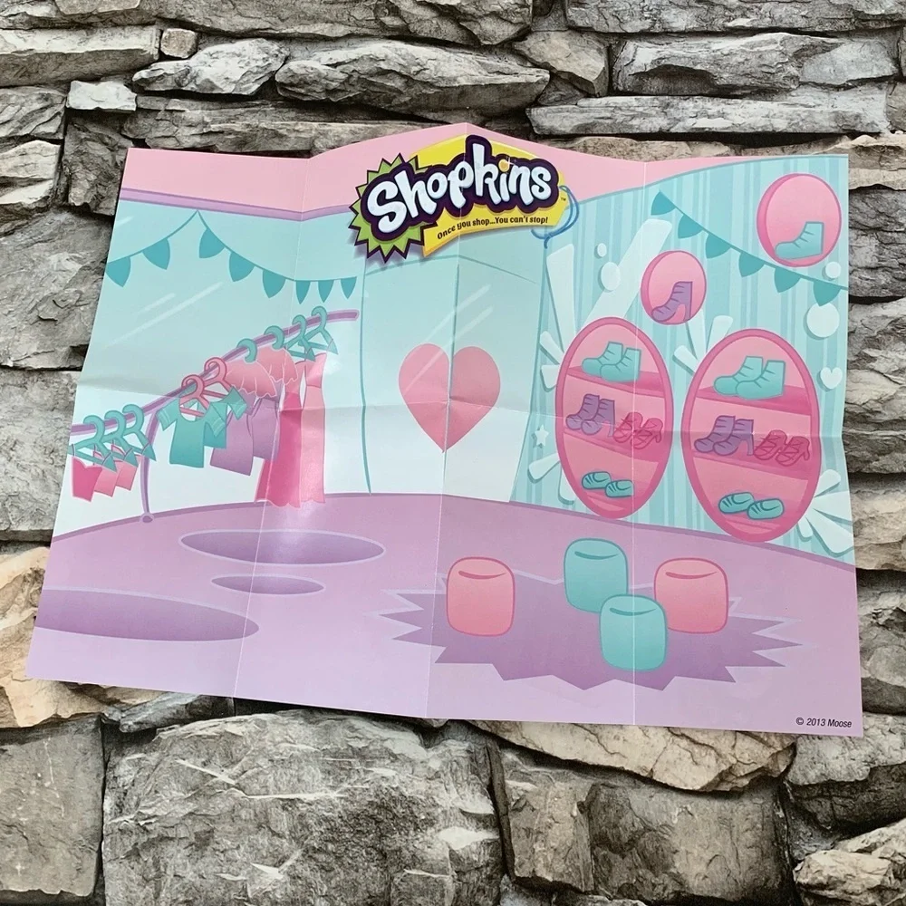 2016 Full Set of 24 Shopkins Magnet Poster Die Cut Blind Box Collection Series 1
